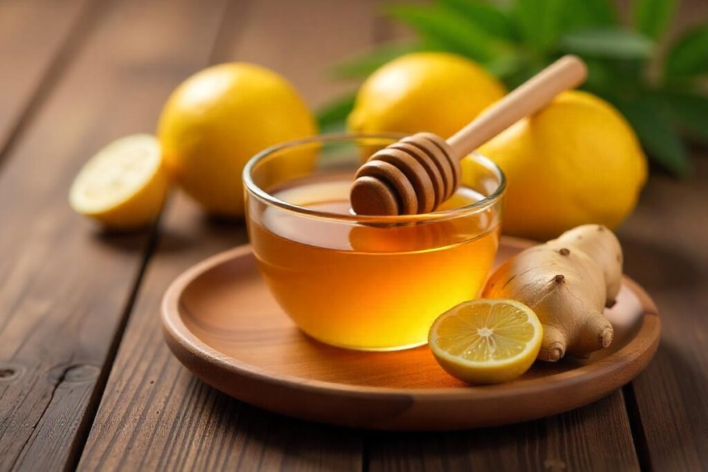 Ginger Tea with honey and lemon Image:freepik.com 2025 में वजन घटाने के आसान घरेलू उपाय